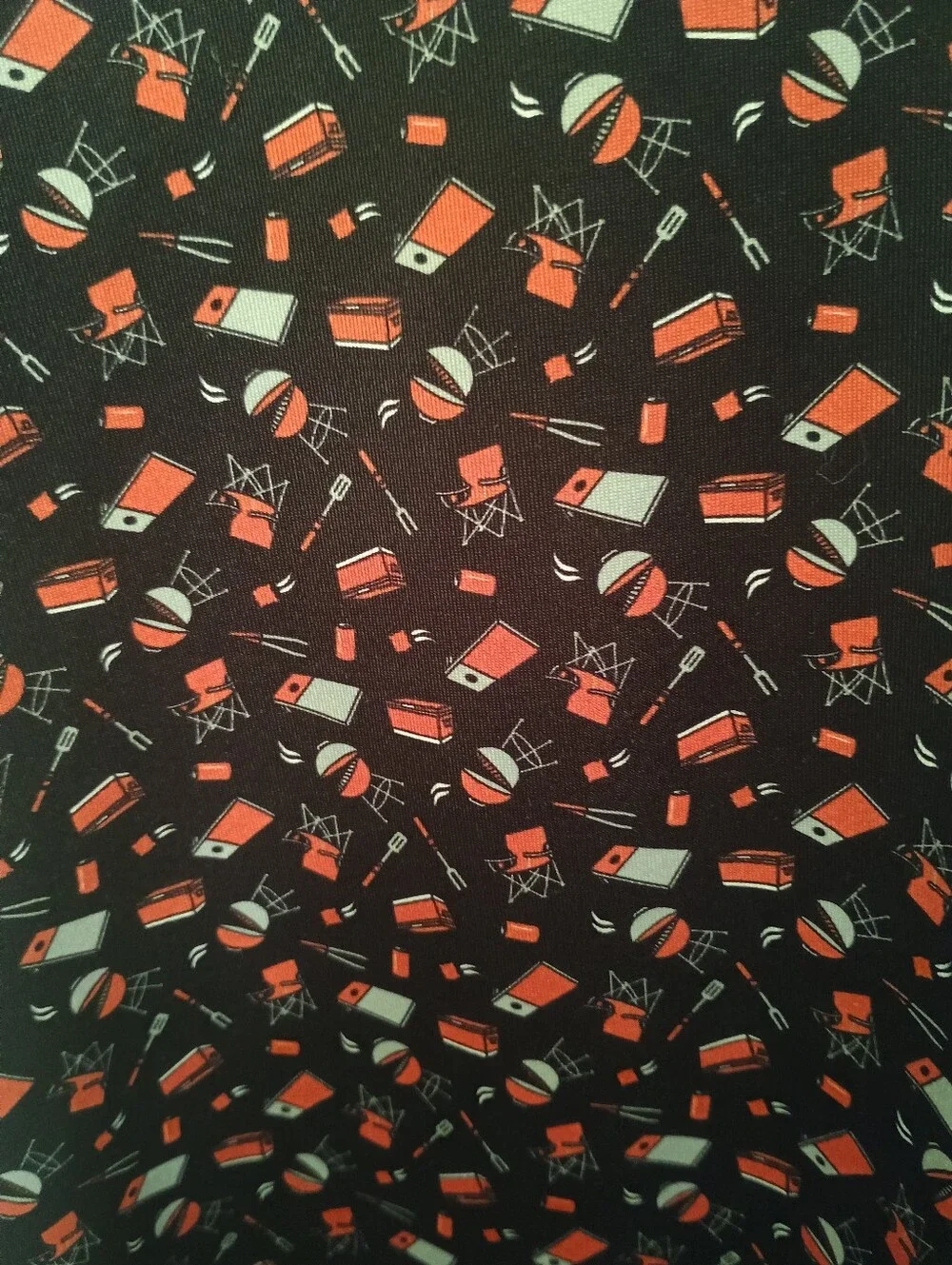 Antigua Men's Black & Orange Bengals Logo Tailgate Polo Shirt Size Large See